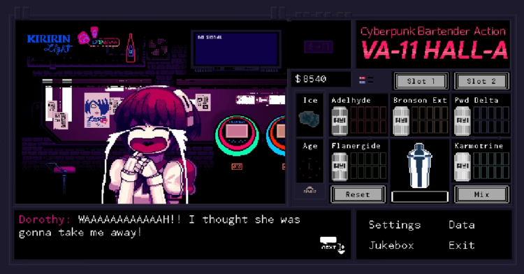VA-11 HALL-A coming to PS4 & Switch