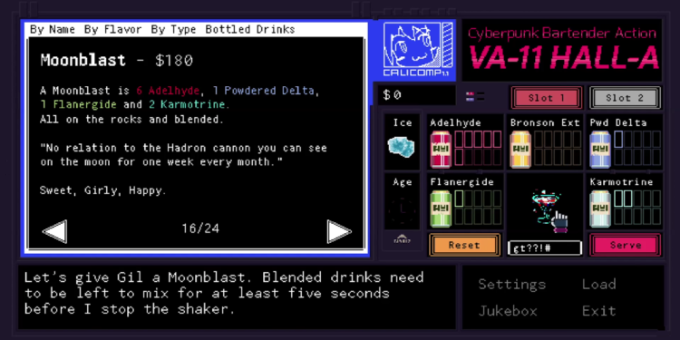 VA-11 HALL-A coming to PS4 & Switch