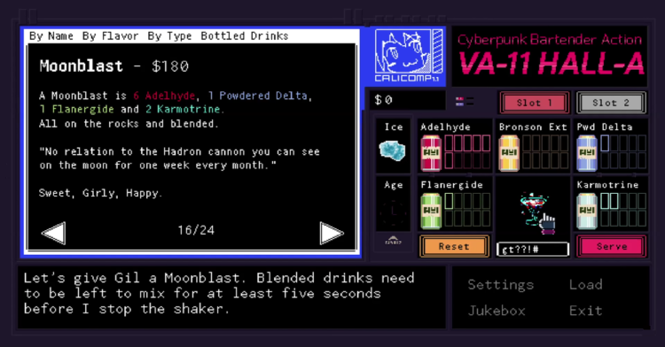 VA-11 HALL-A coming to PS4 & Switch