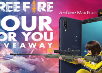 Garena Free Fire holding a Zenfone Max Pro giveaway