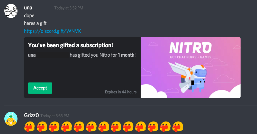 how to gift discord nitro