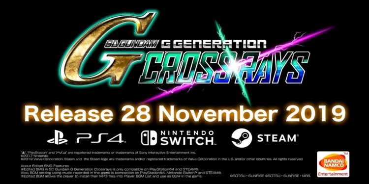 SD Gundam G Generation Cross Rays release date!