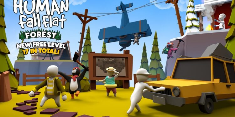 Human: Fall Flat’s chaotic outdoors inspired new level!