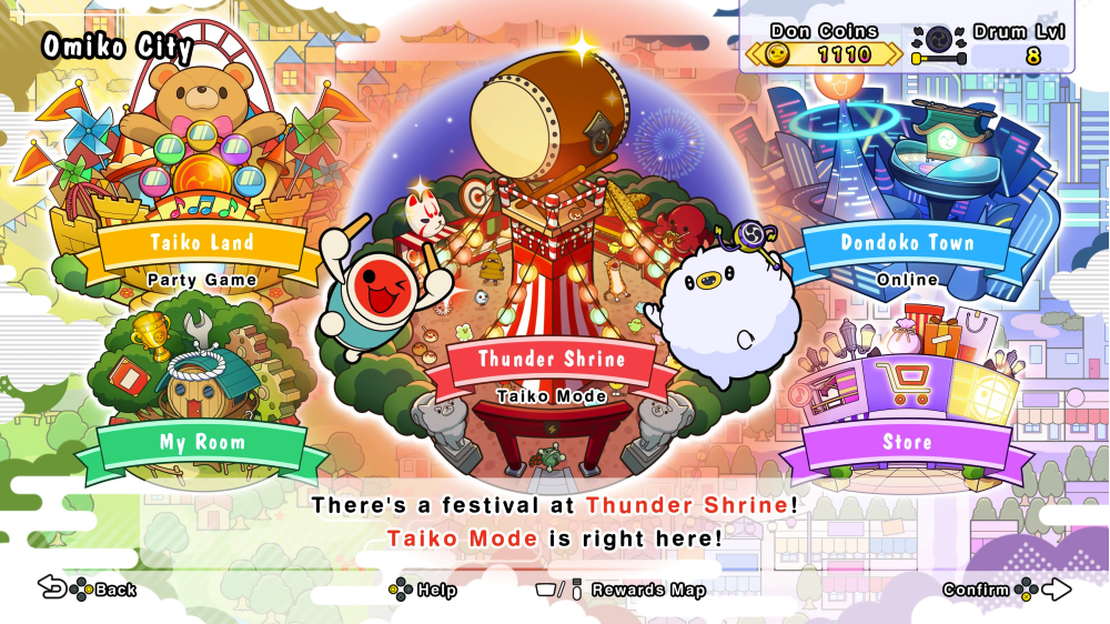 Taiko no Tatsujin Rhythm Festival - Omiko Festival - game features