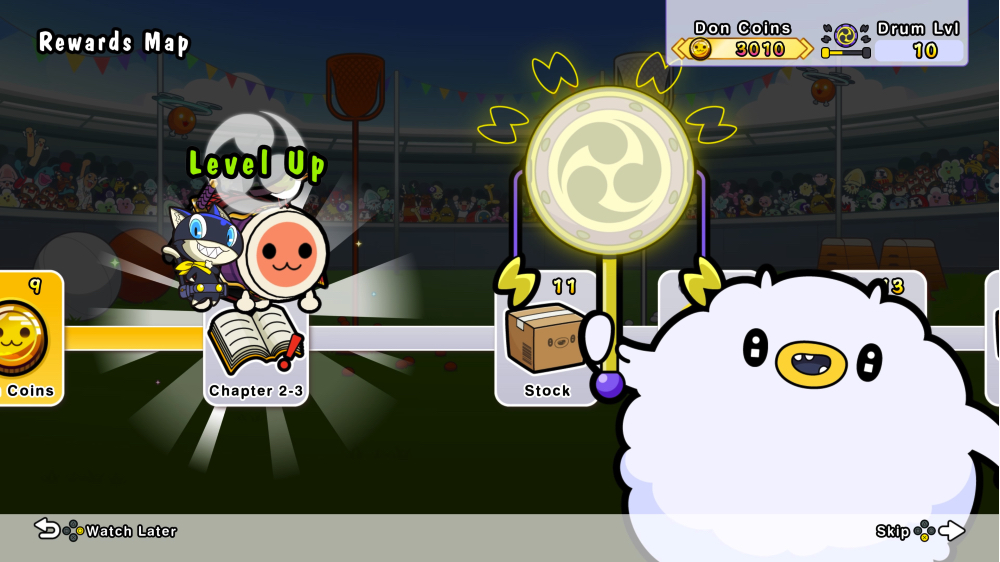 Taiko no Tatsujin: Rhythm Festival - Drum Level progression